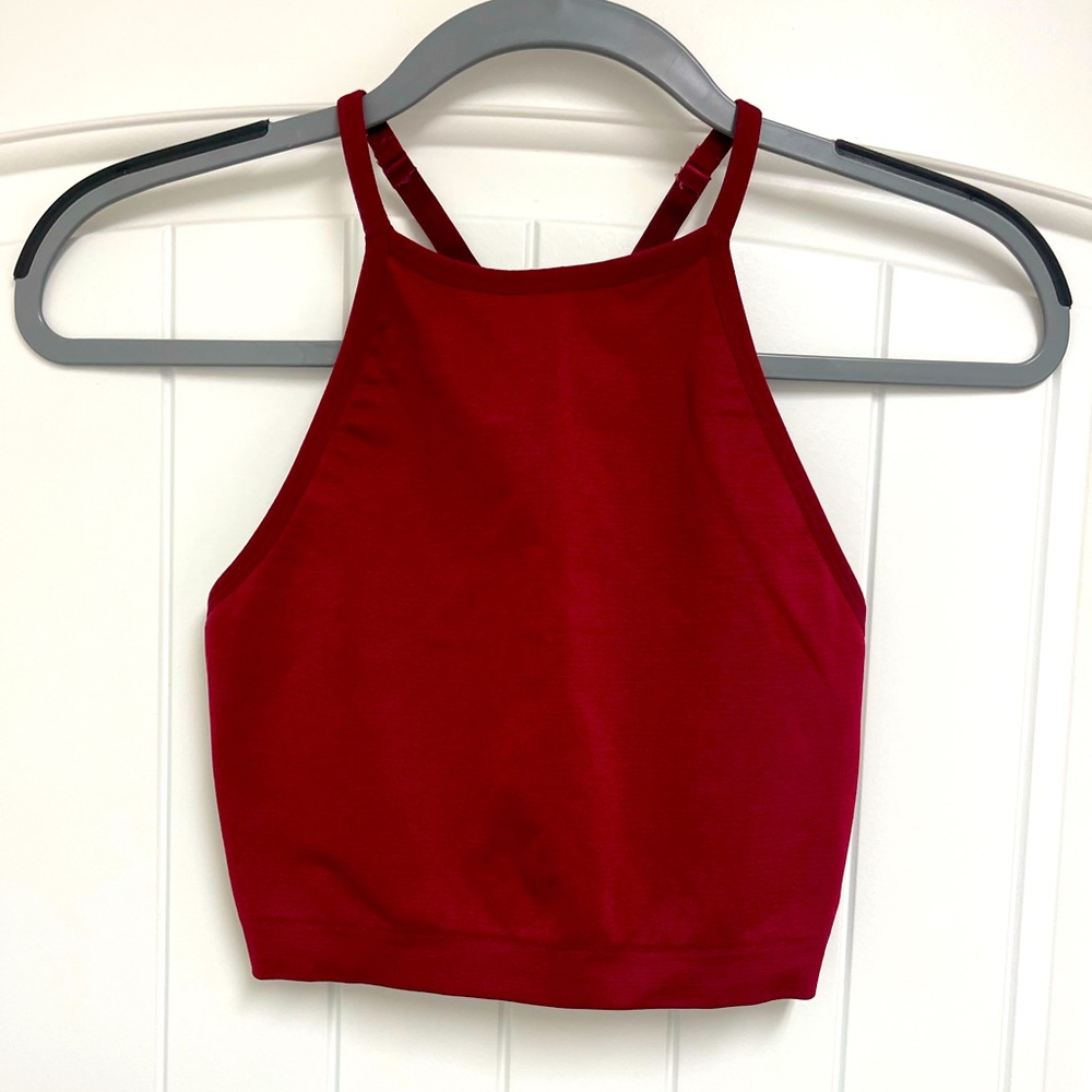 Forever 21 - Burgundy Active Halter Top Small